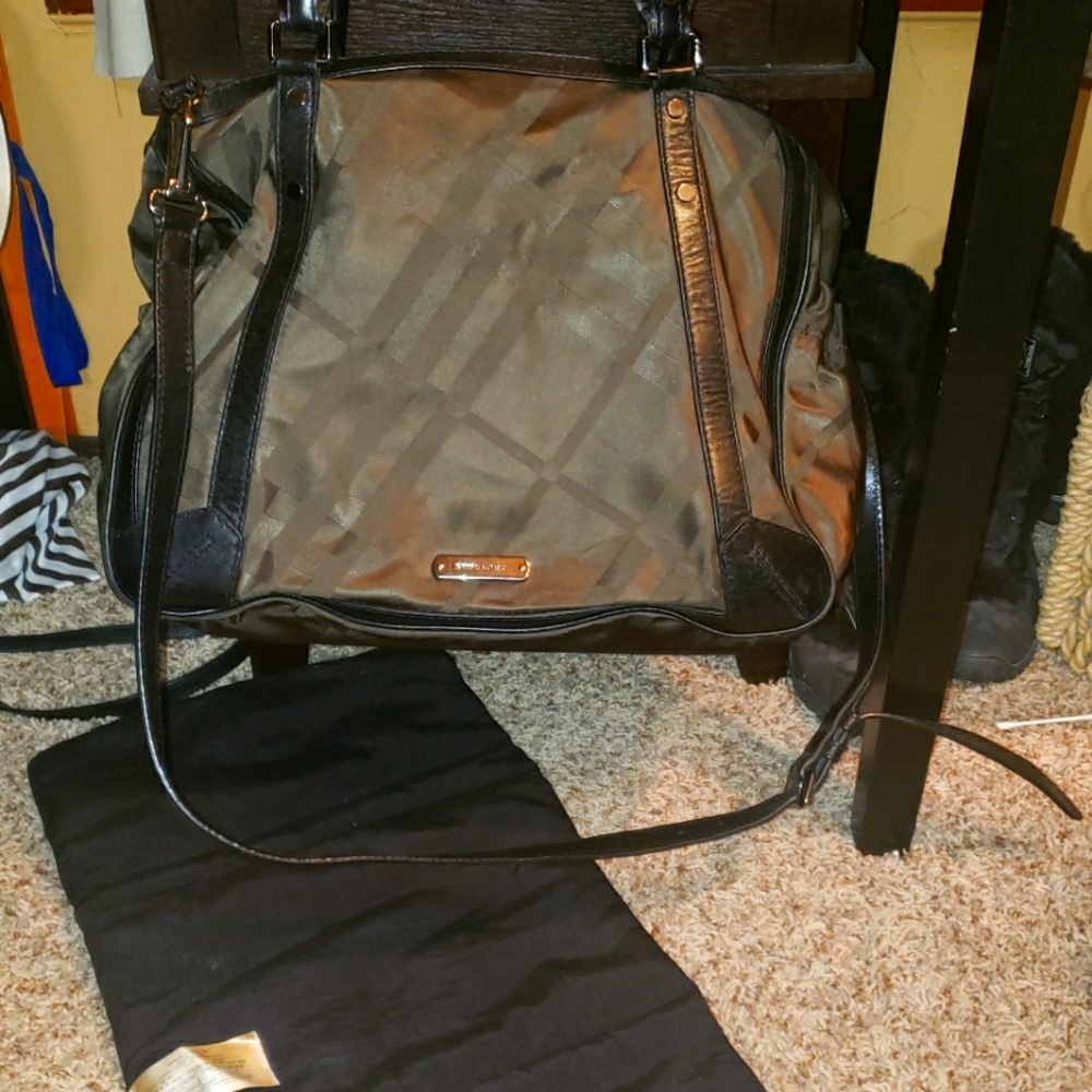Burberry nova check diaper bag